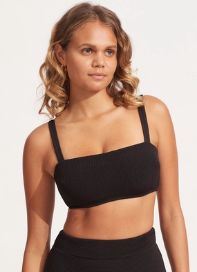 Sea Dive DD Tank Bra - Black high waist bikinis women, cheeky cut bikinis for women