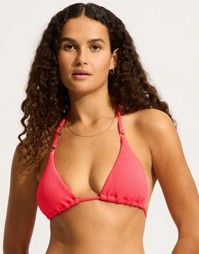 Sea Dive Slide Tri Bikini Top - Snapdragon full coverage swim tops, cute bikini tops