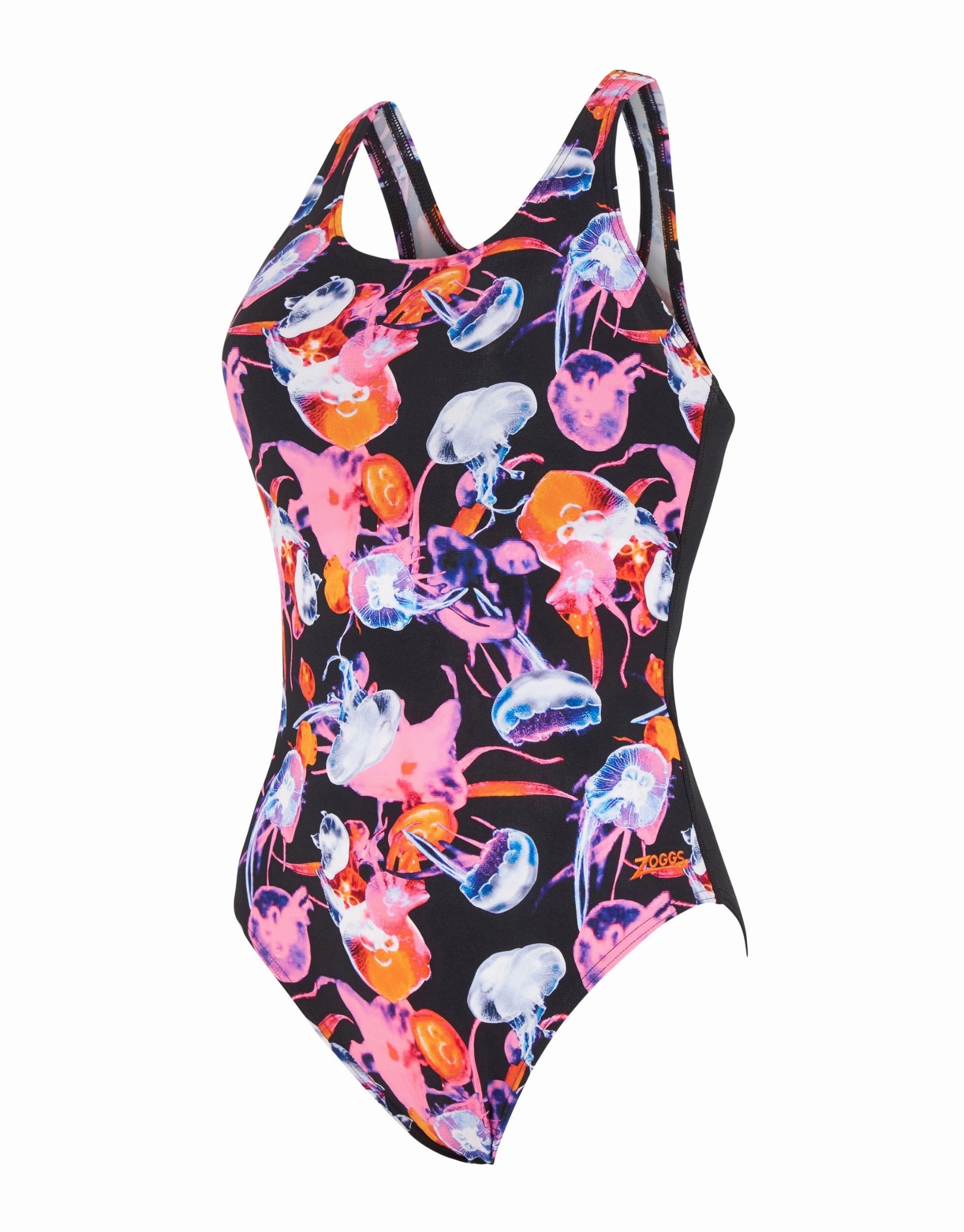 Sea Flowers Actionback Swimsuit - Black/Multi