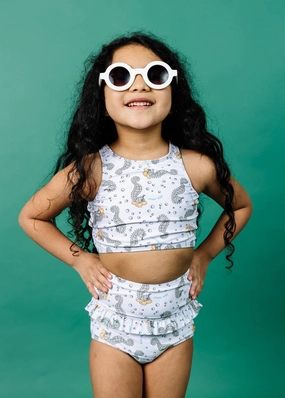 Sea-Haw | Mini Mid-Ruffle Bottoms toddler girl swimwear, summer swimwear for girls
