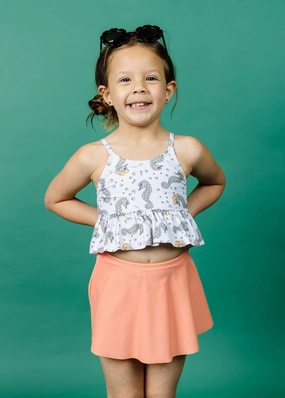 Sea-Haw | Mini Peplum Top toddler girl swimwear, summer swimwear for girls