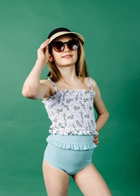 Sea-Haw | Youth Bandeau Top toddler girl swimwear, summer swimwear for girls