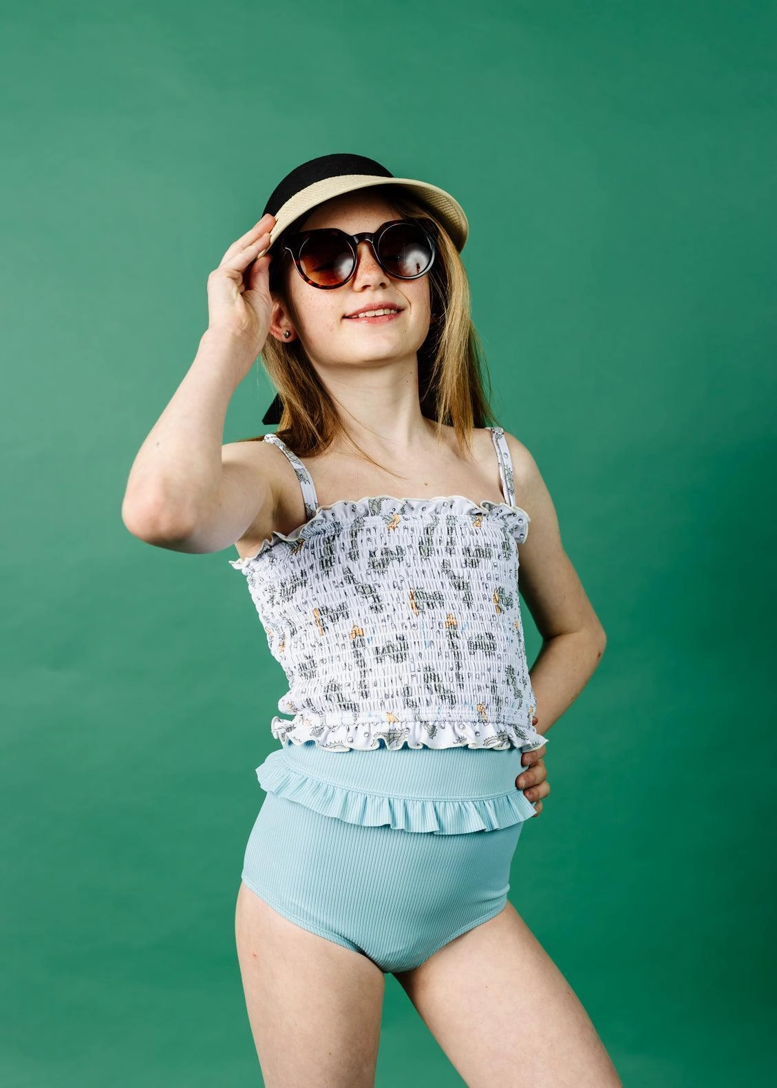 Sea-Haw | Youth Bandeau Top toddler girl swimwear, summer swimwear for girls