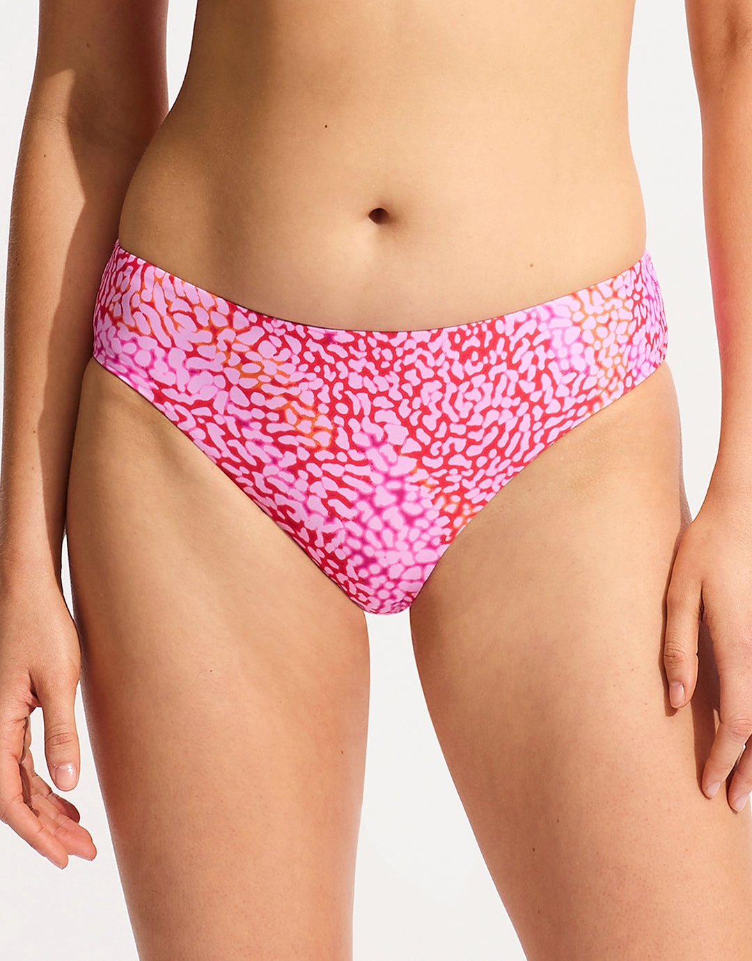 Sea Skin Retro Bikini Pant - Fuchsia Rose adjustable swim bottoms women, flattering bikini bottoms