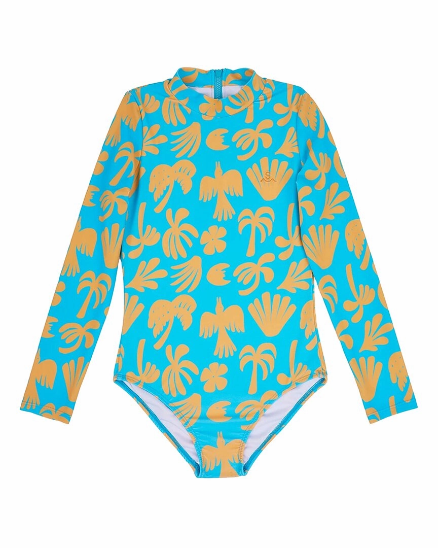 Seaesta Surf x Ty Williams Long Sleeve Swimsuit cute swimsuits for teen girls, modest teen swimwear