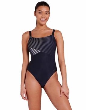 Seafarer Adjustable Classicback Swimsuit - Black zoggs swimwear for women, zoggs goggles and swimsuits