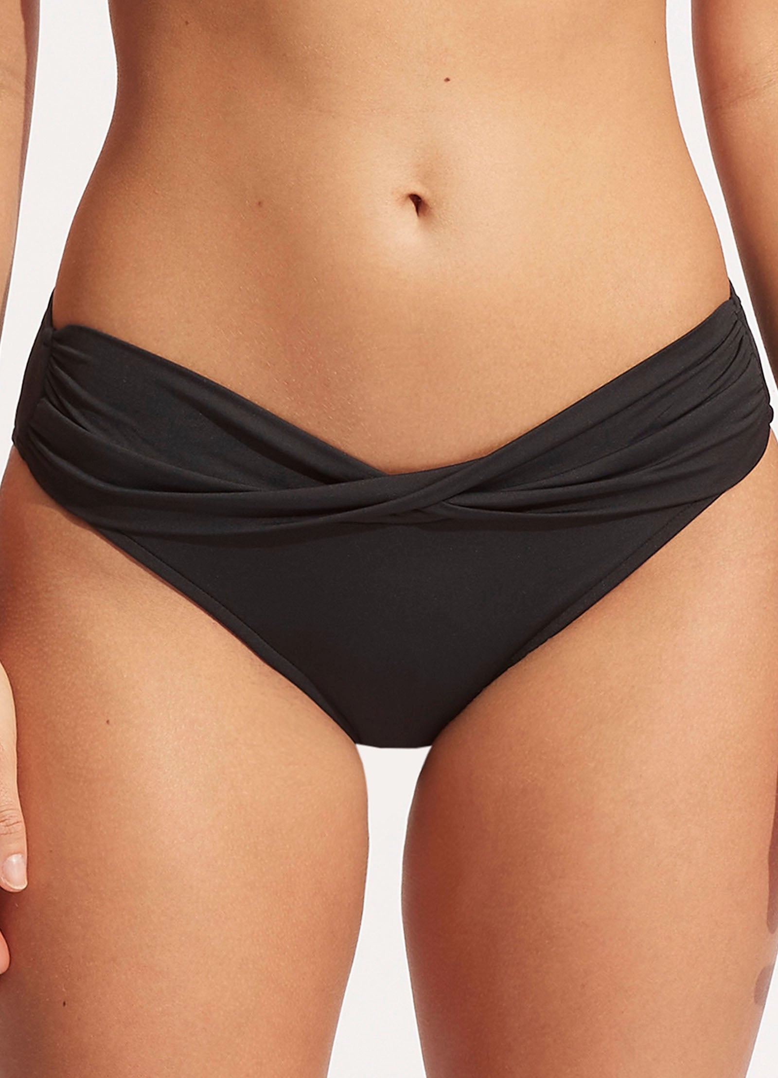 Seafolly Collective Twist Band Hipster - Black