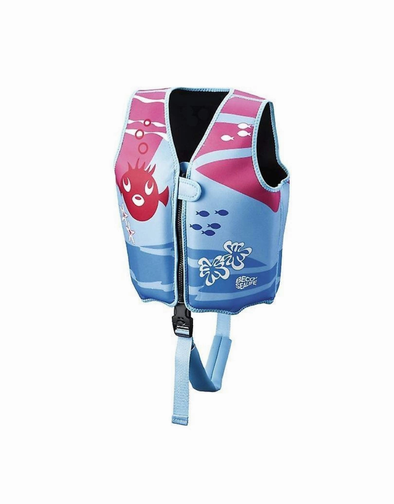 Sealife Swimming Vest - Blue/Pink beco swimwear for women, beco swim accessories