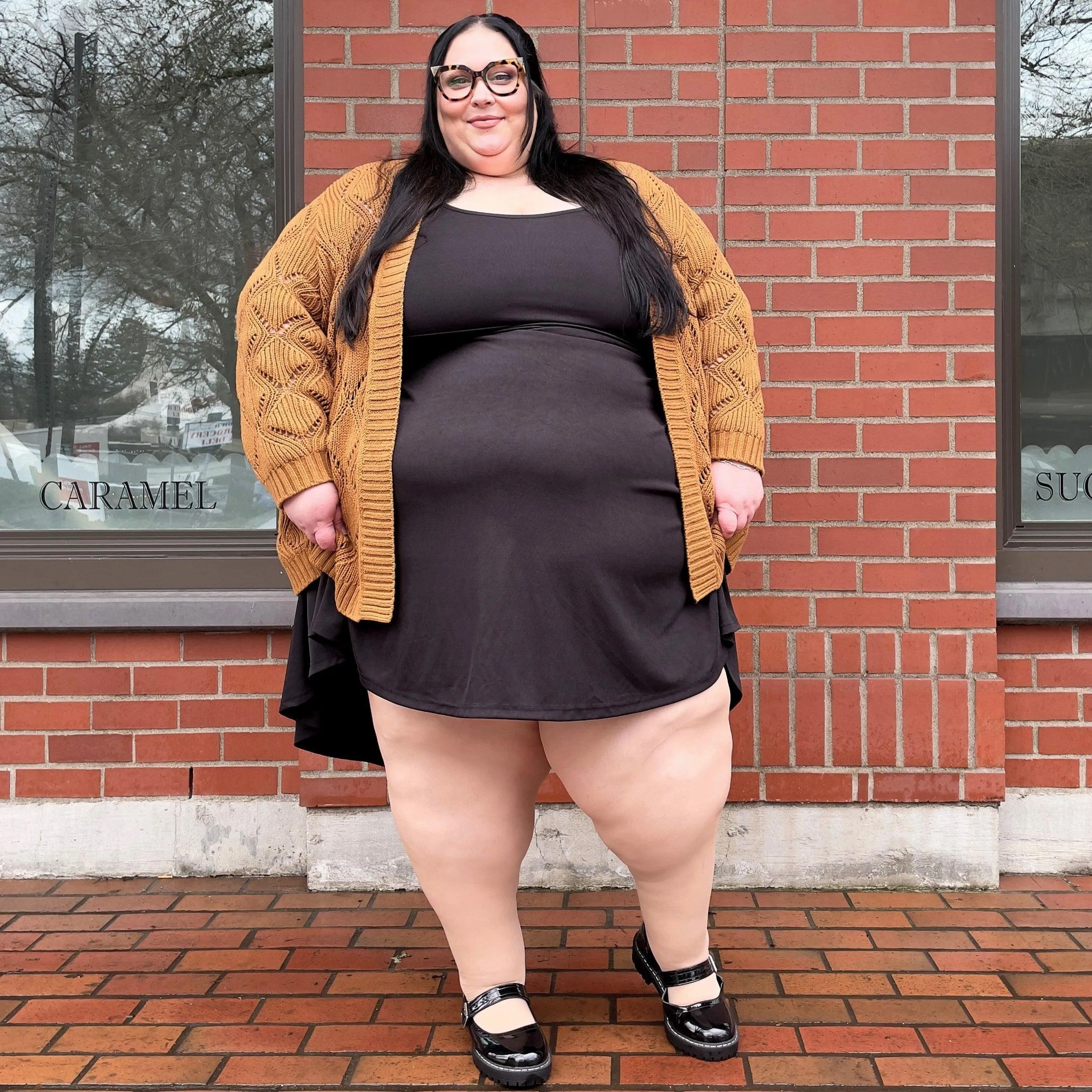 Semi-Opaque 50 Den Tights - Builders Tea