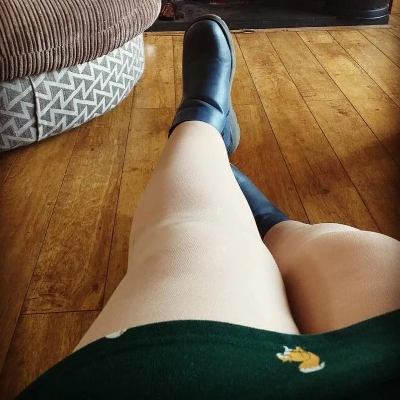 Semi-Opaque 50 Den Tights - Builders Tea