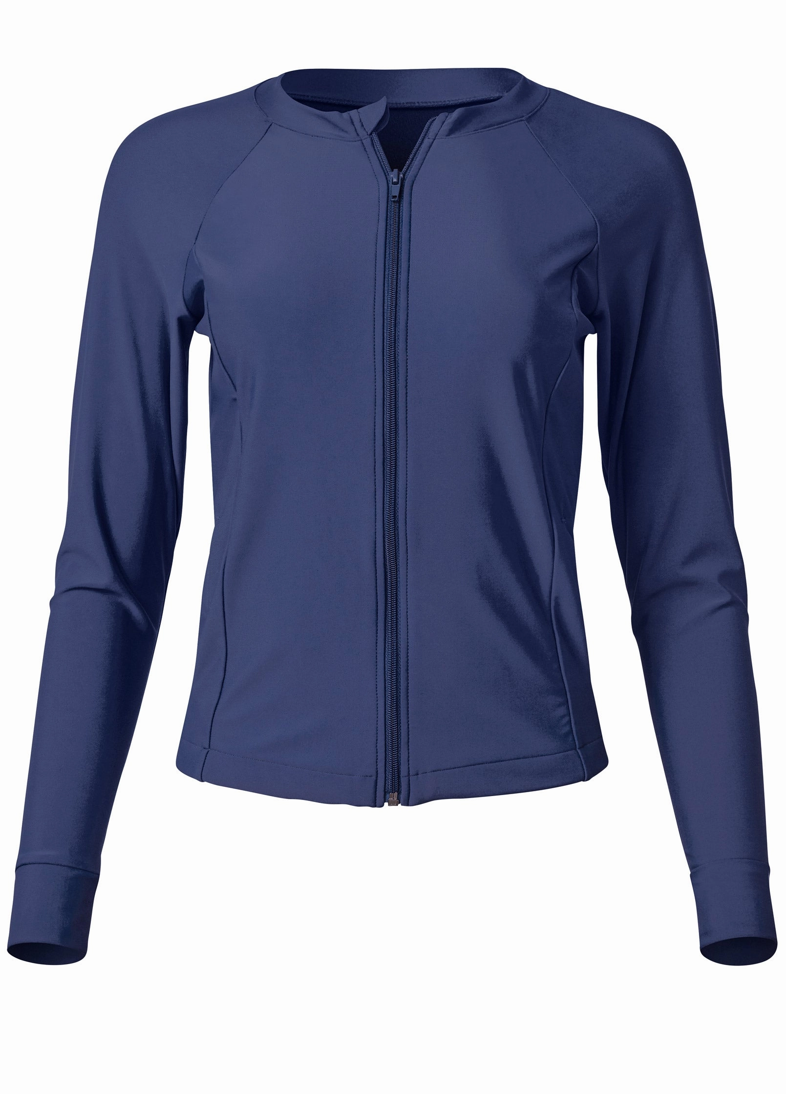 Sequin Zip Rash Guard - Ultramarine Blue