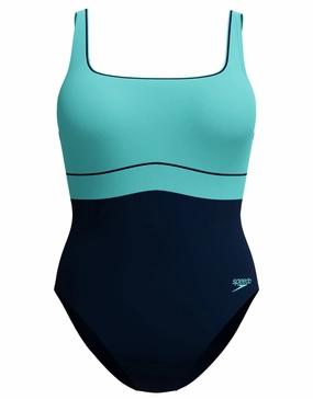 Shaping Contour Eclipse Swimsuit - Navy/Turquoise speedo mens swimwear, speedo training swimsuits