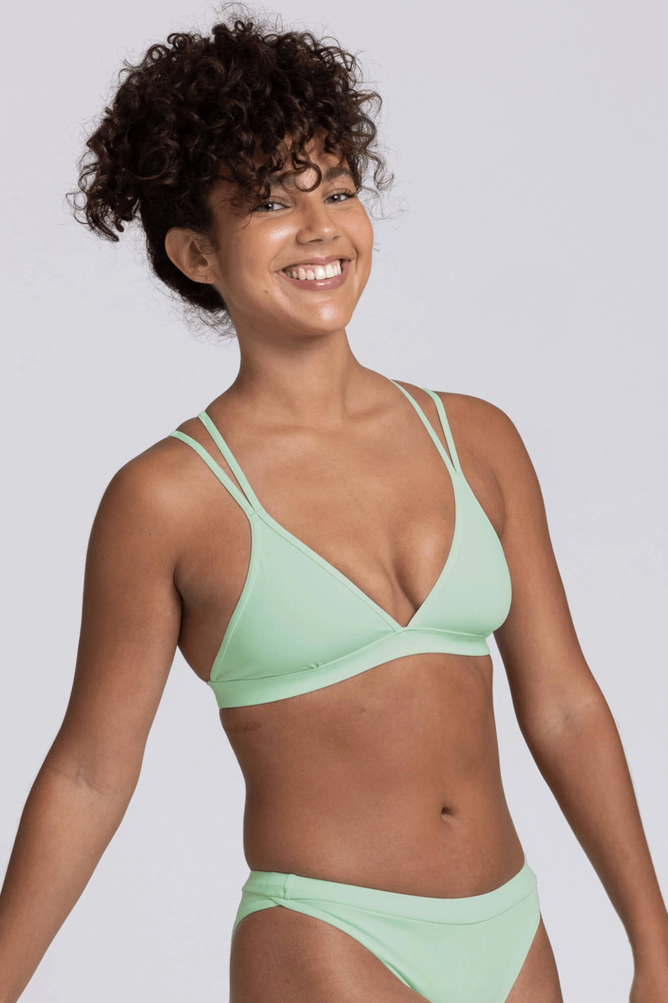 Shara Bikini Top - Mint inclusive swimwear styles, all season swimwear options