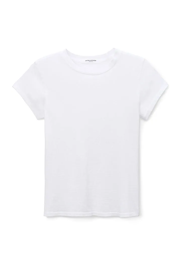 Sheryl Recycled Cotton Baby Tee in White