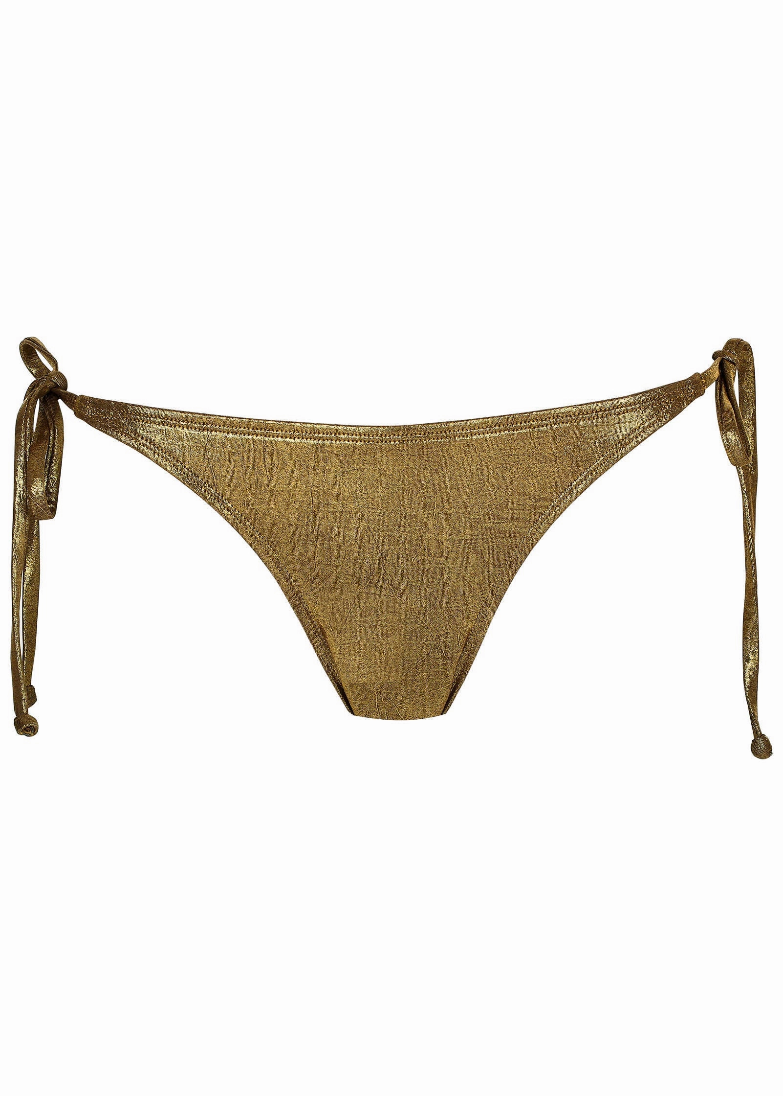 Shine Miami Tie Side Moderate Bottom - Mahogany Shine