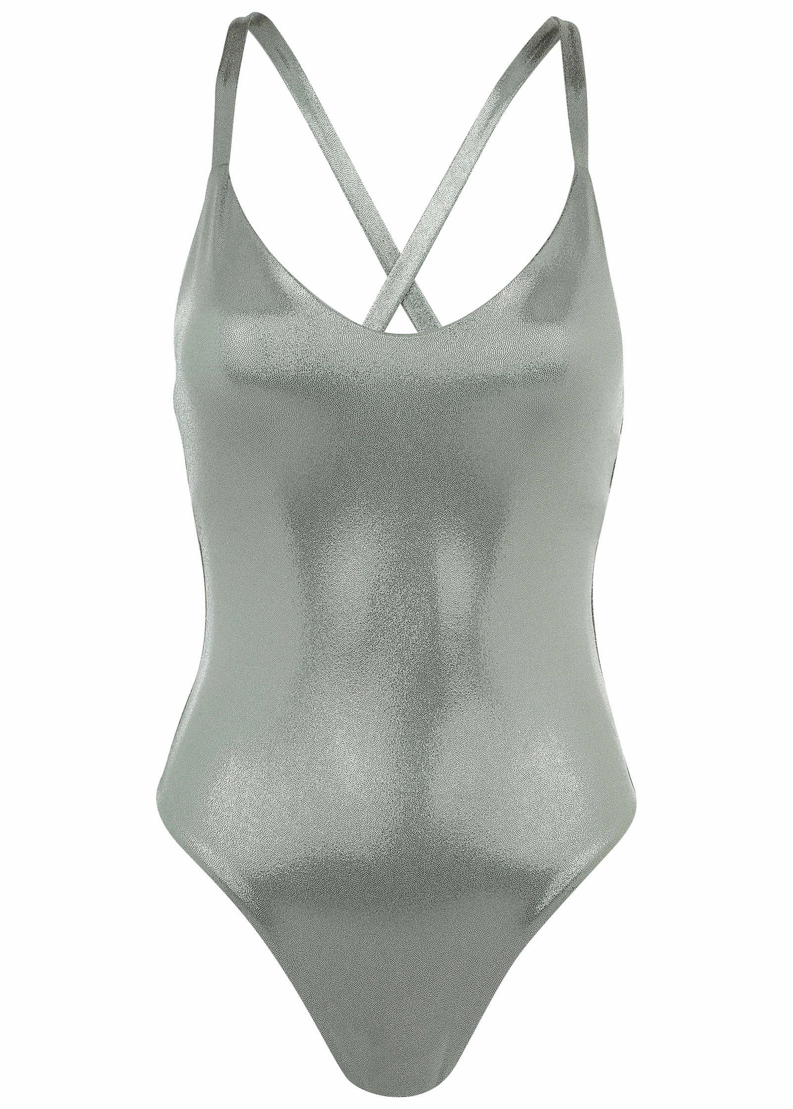 Shine Tulum One-Piece - Silver Metallic