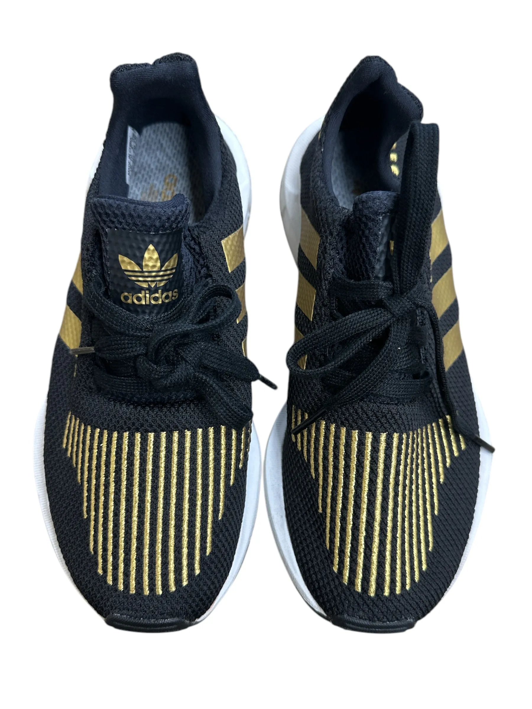 Shoes Athletic By Adidas In Black & Gold, Size: 6 adidas