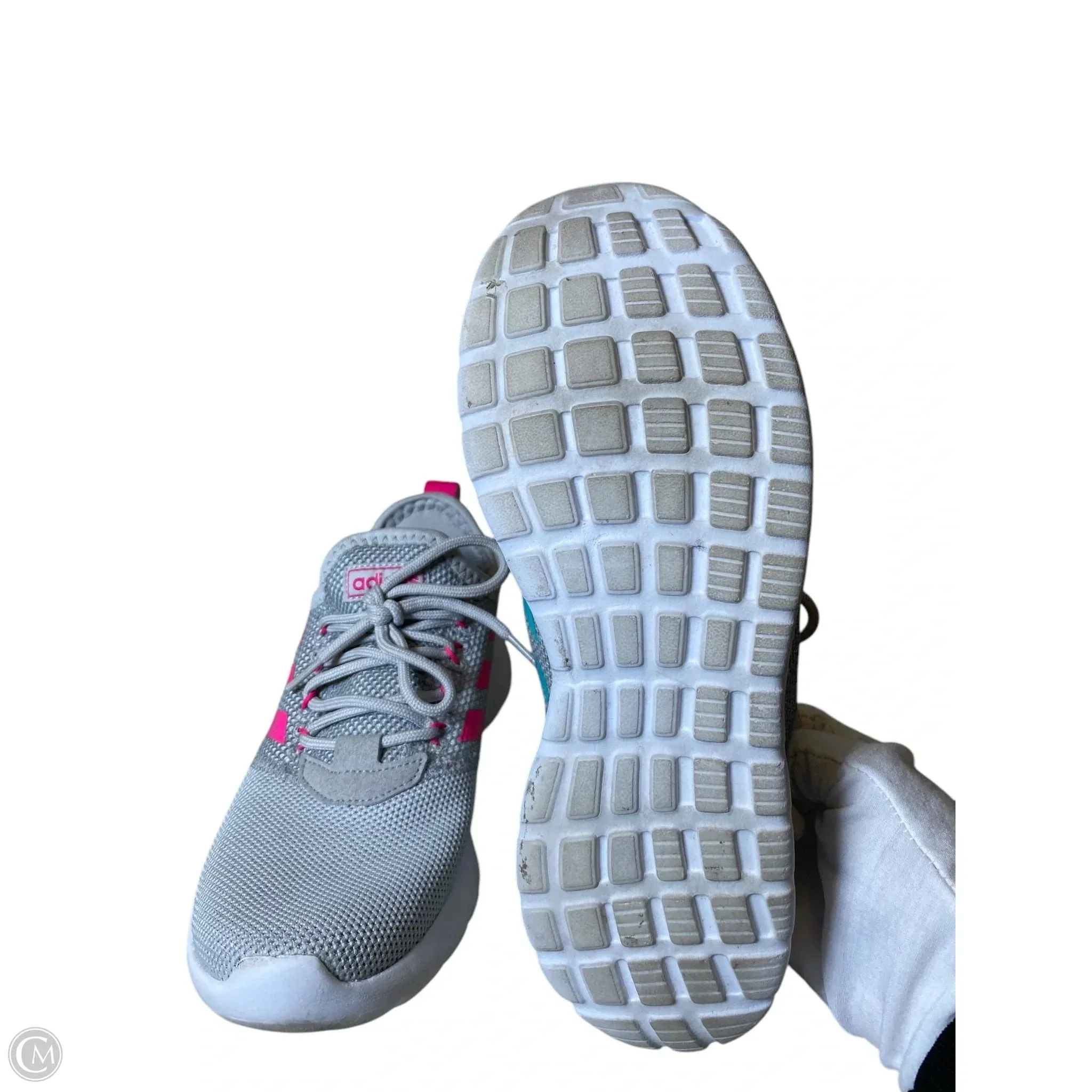 Shoes Athletic By Adidas In Grey & Pink, Size: 9 adidas