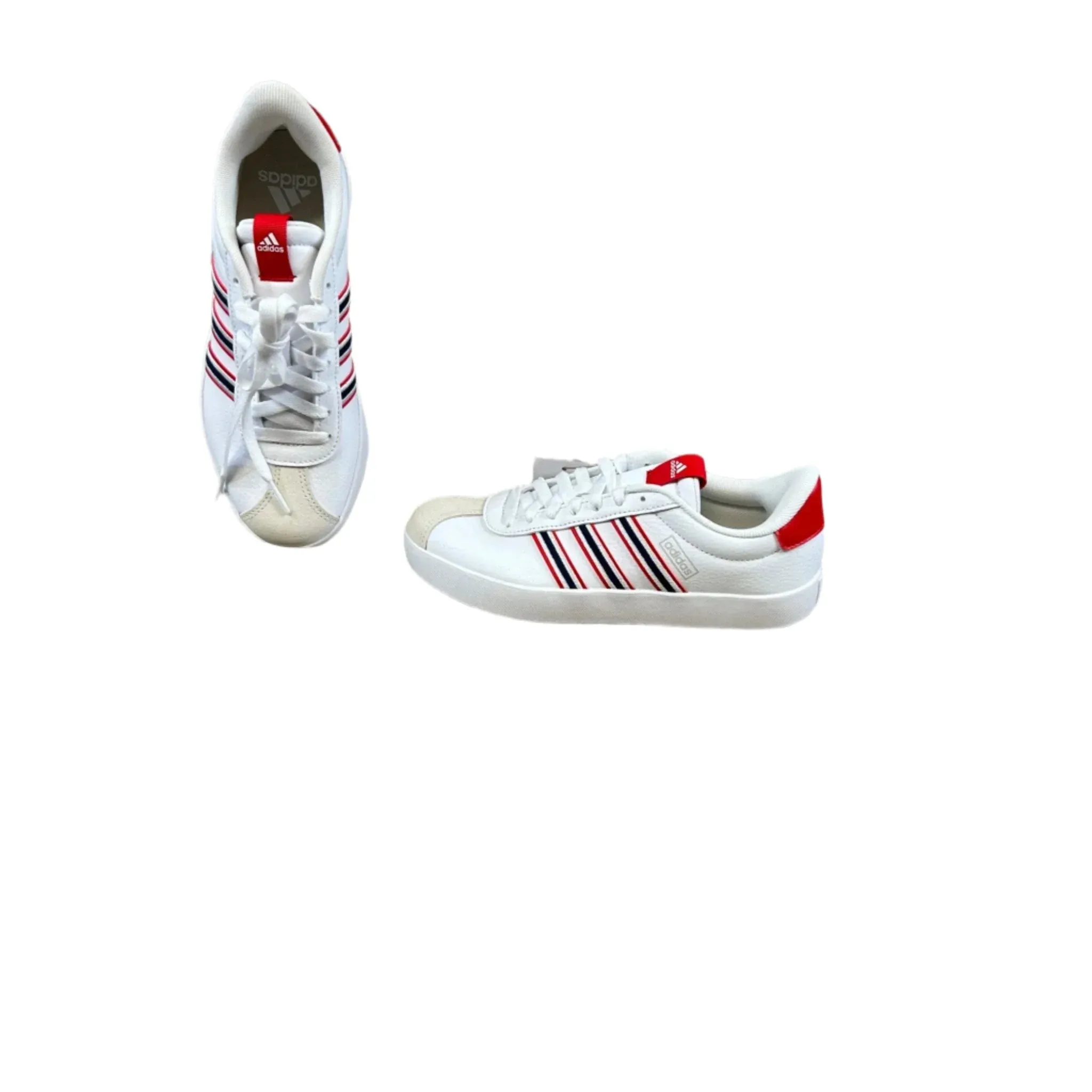 Shoes Sneakers By Adidas In Red & White, Size: 6 adidas