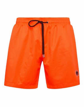 Short Swim Boxer Hexagon mens beach swimwear, quick dry mens swimsuits