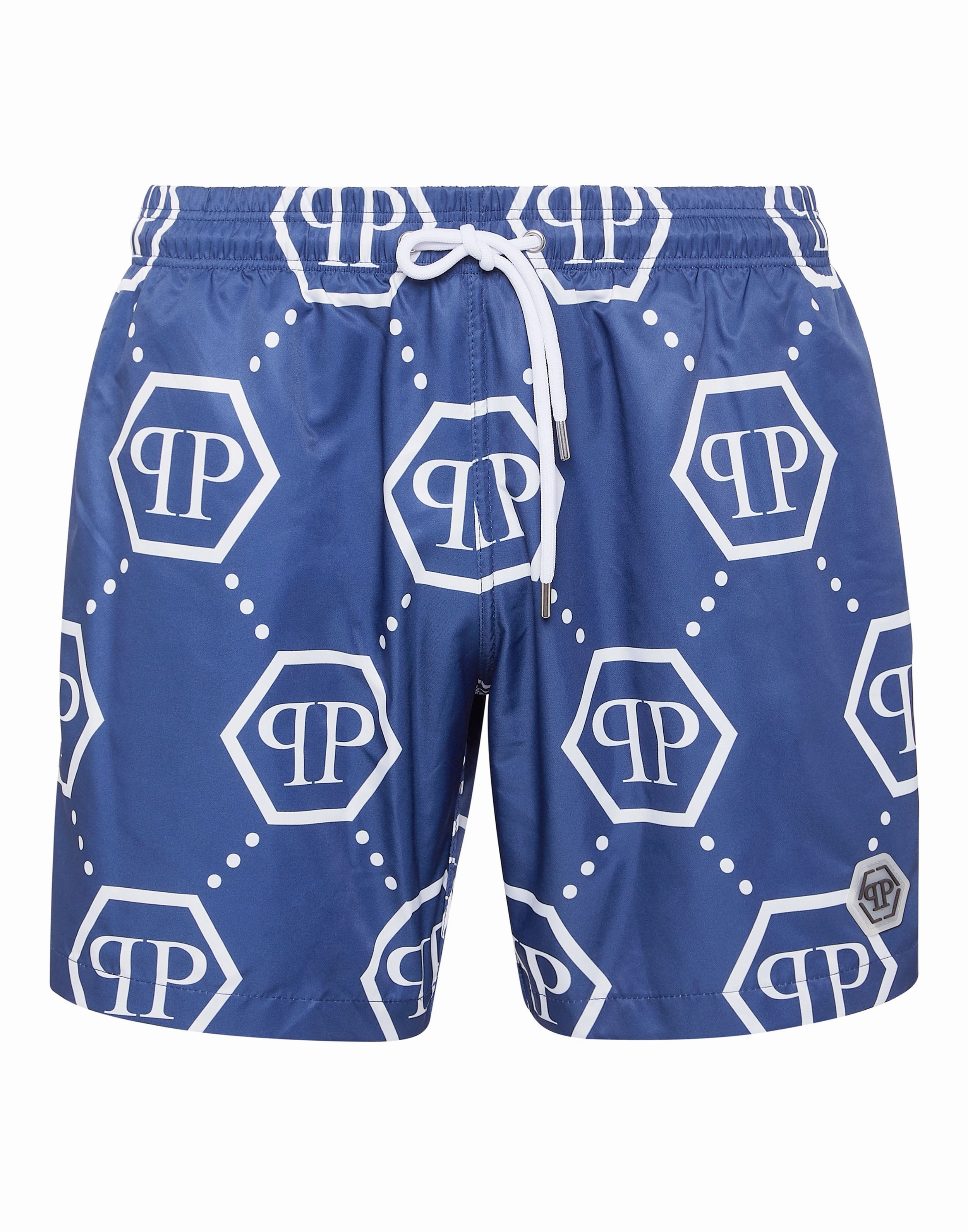 Short Swim Boxer Monogram mens beach swimwear, quick dry mens swimsuits