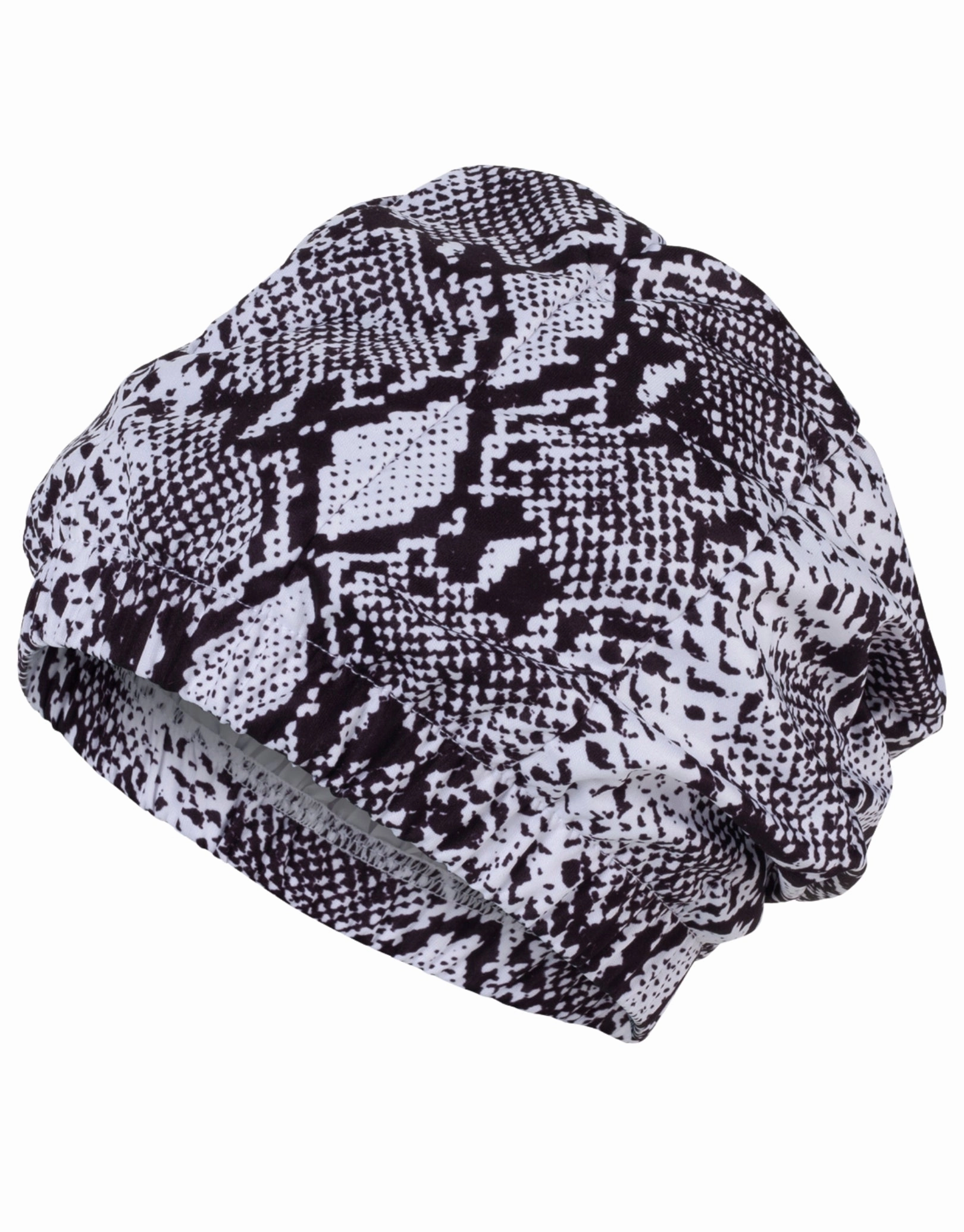 Shower Cap - Black/White fashy swimwear collection, fashy thermal swimwear