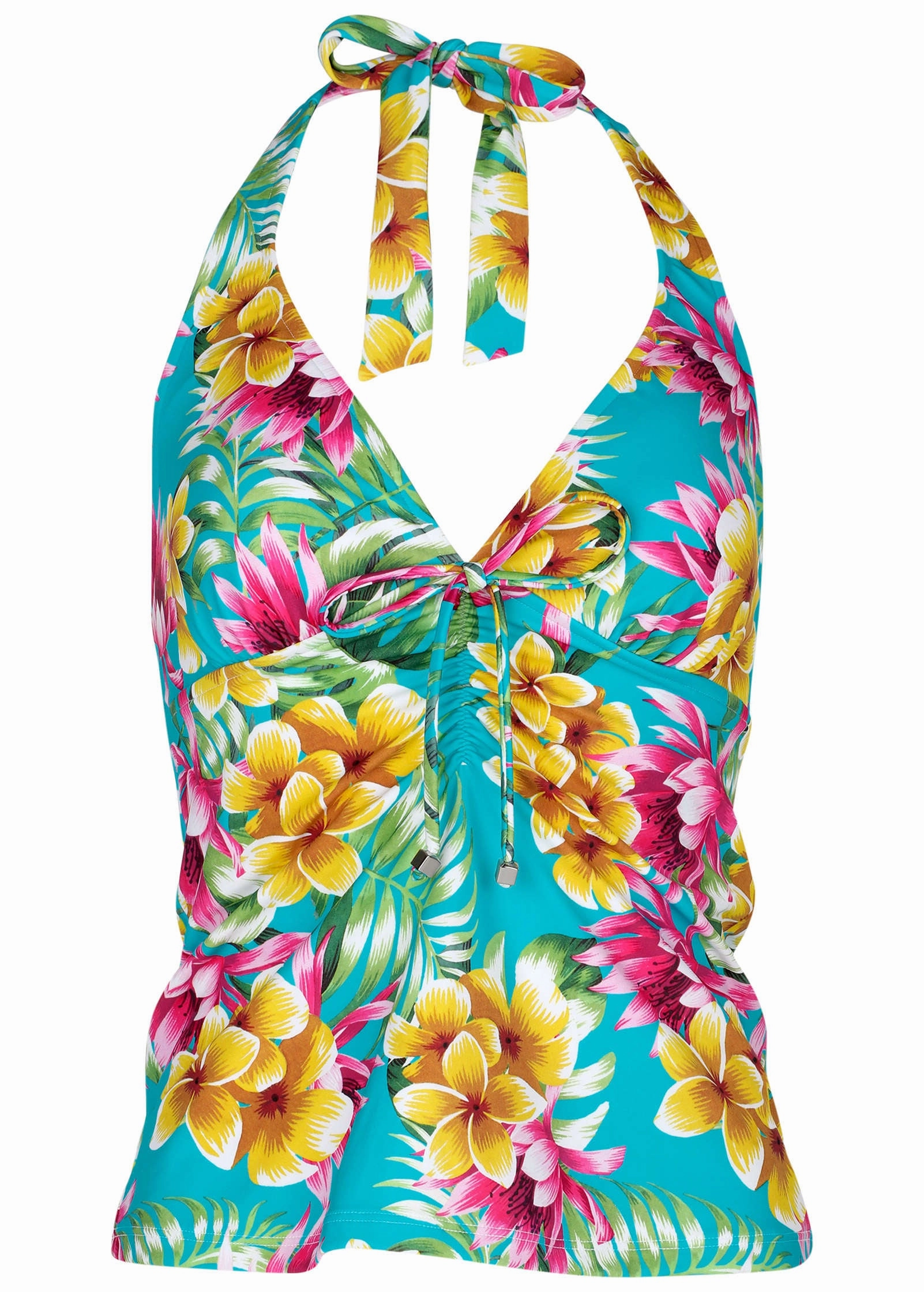 Sicily Halter Tankini - Highlighted Tropic
