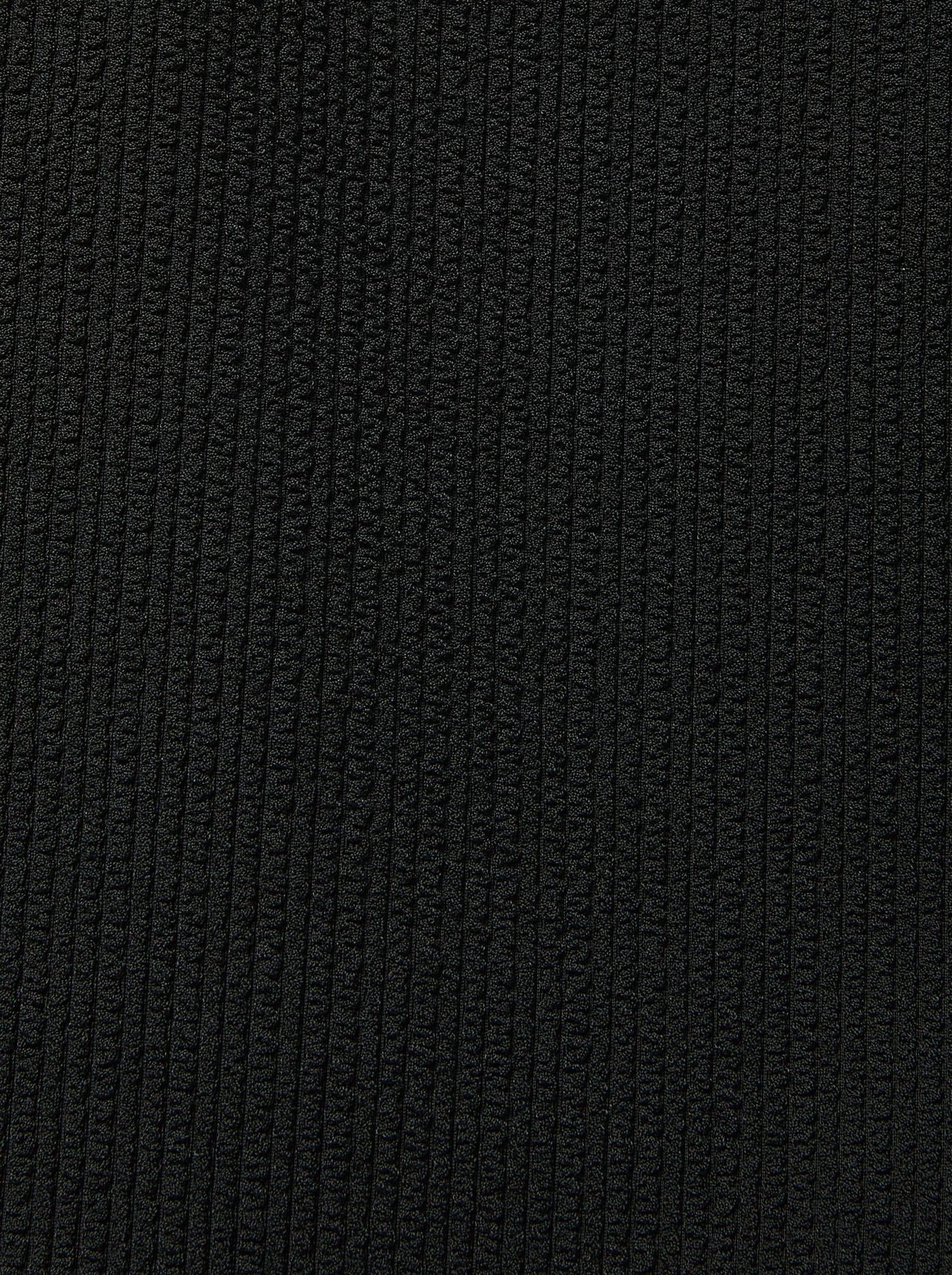 Side Tie High Waist Bottom Black Texture