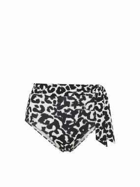 Side Tie High Waist Bottom Mia Leopard high waist swimwear women, swimsuit for women beachwear