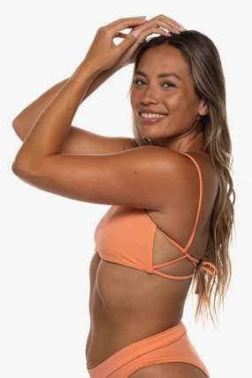 Sina Bikini Top - Guava all types of swimwear, stylish swimwear for all body types