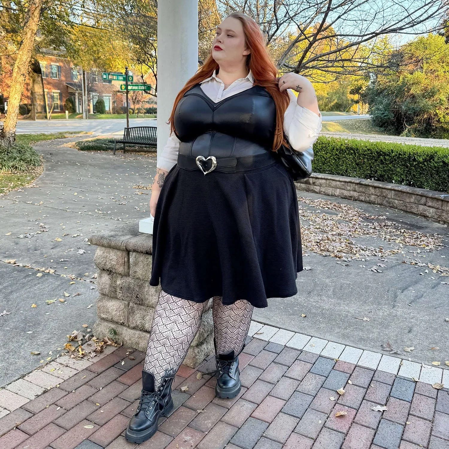 Siren Faux Leather Bustier