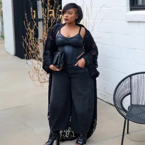 Siren Faux Leather Bustier