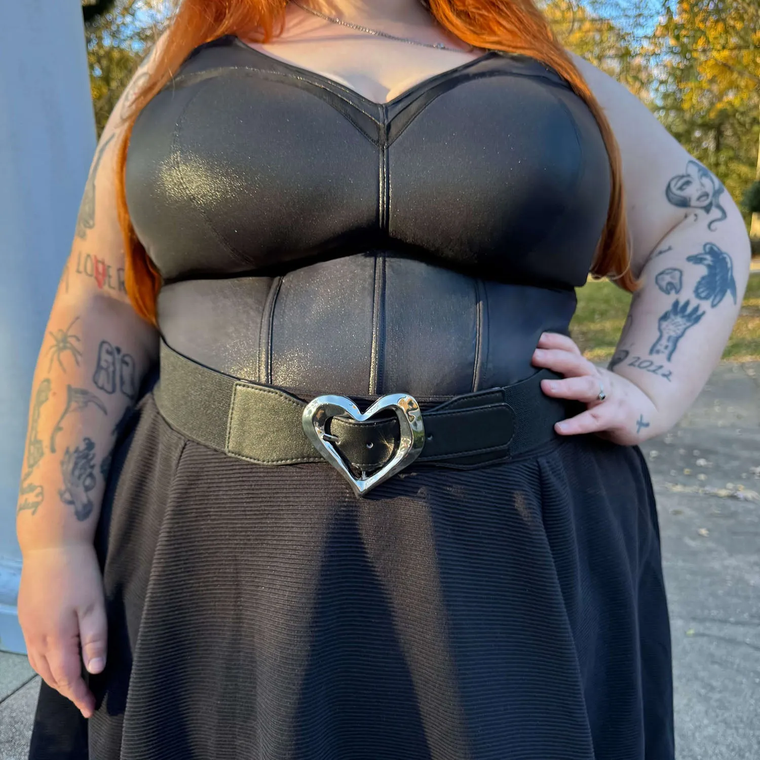 Siren Faux Leather Bustier