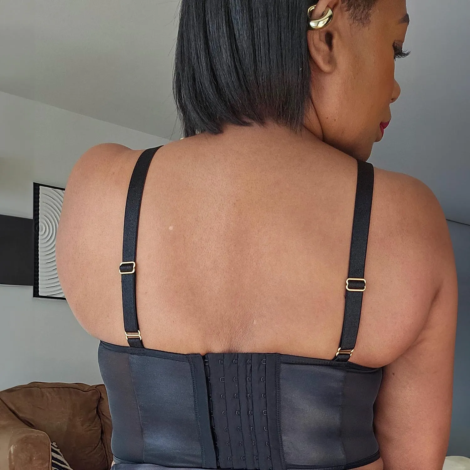 Siren Faux Leather Bustier