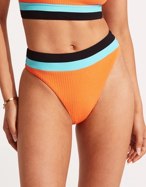 Slice of Splice High Rise Bikini Pant - Tango adjustable swim bottoms women, flattering bikini bottoms