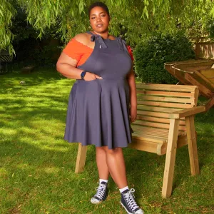 Snagafore Pinafore Dress - Slate Gray
