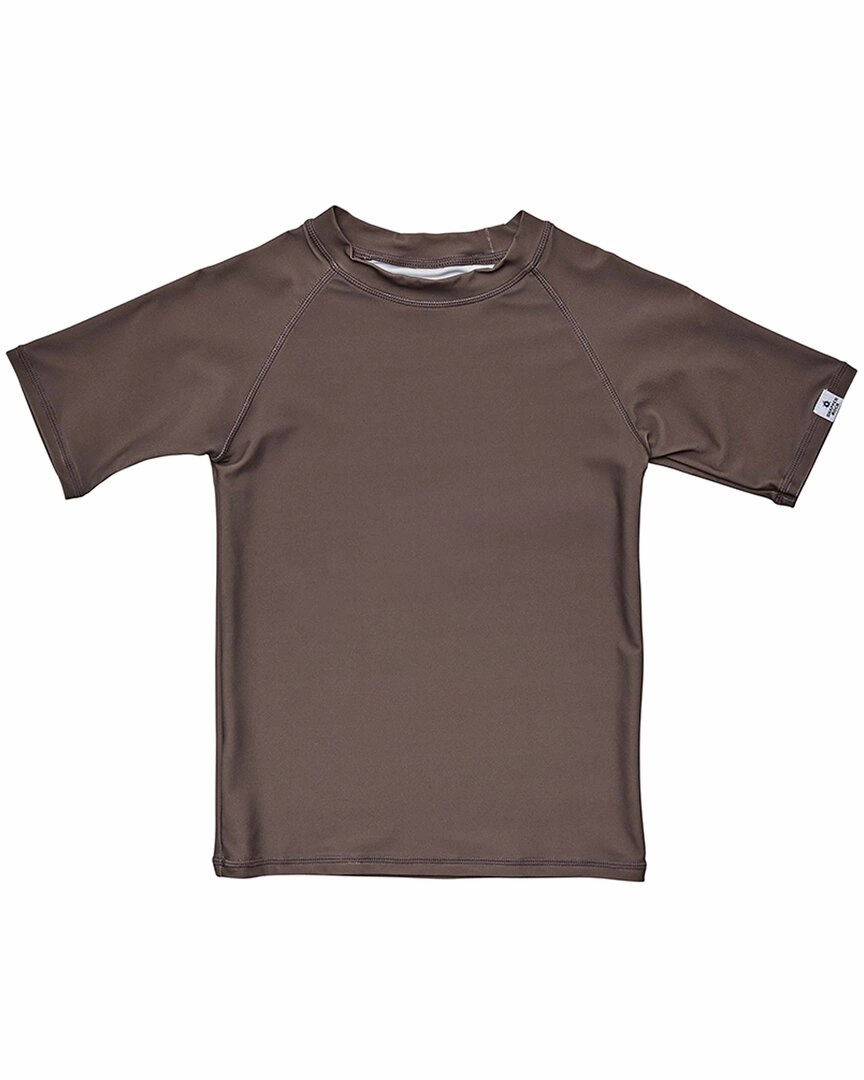 Snapper Rock Chocolate Sustainable Rash Top cute swimsuits for teen girls, modest teen swimwear