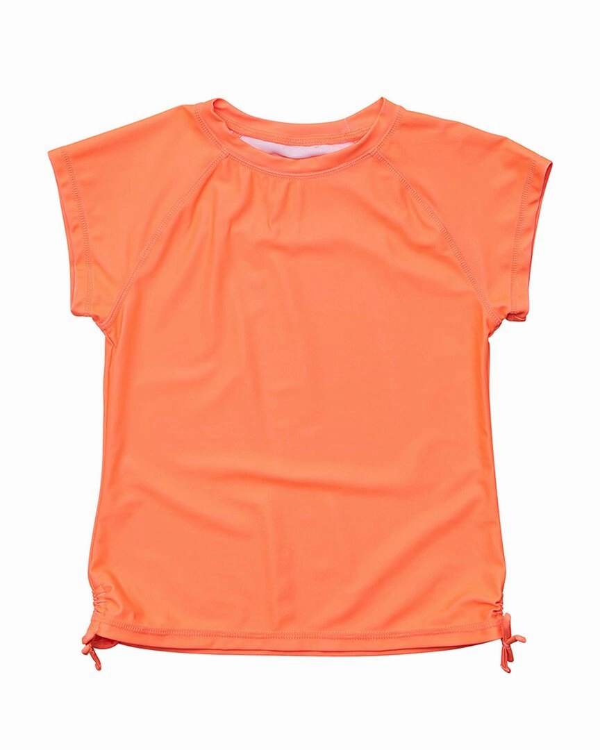 Snapper Rock Tangerine Rash Top cute swimsuits for teen girls, modest teen swimwear