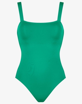Softline Square-Shaped Swimsuit - Verdant pool-ready swimwear for women, trendy swimwear collection