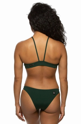 Solid Brazil Bottom - Pine inclusive swimwear styles, all season swimwear options