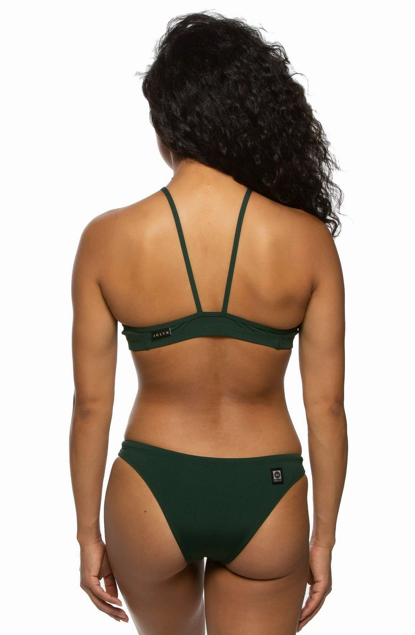 Solid Brazil Bottom - Pine inclusive swimwear styles, all season swimwear options