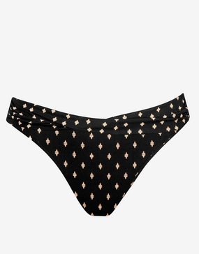 Soul Spots Bikini Pant - Black adjustable swim bottoms women, flattering bikini bottoms