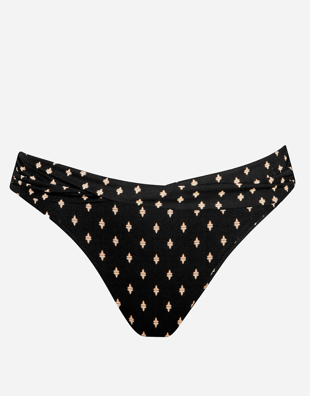 Soul Spots Bikini Pant - Black adjustable swim bottoms women, flattering bikini bottoms