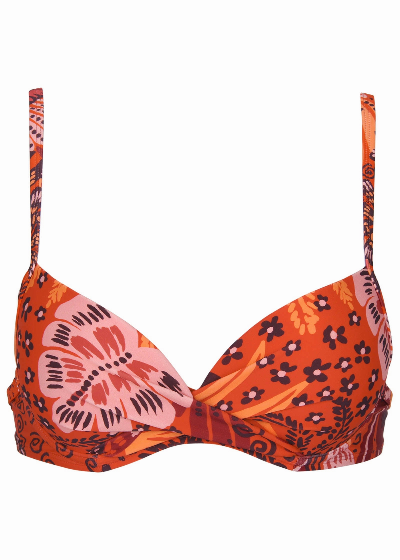 South Beach Push-Up Top - Parrot Palm