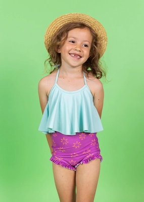 Spearmint | Mini Swing Top toddler girl swimwear, summer swimwear for girls
