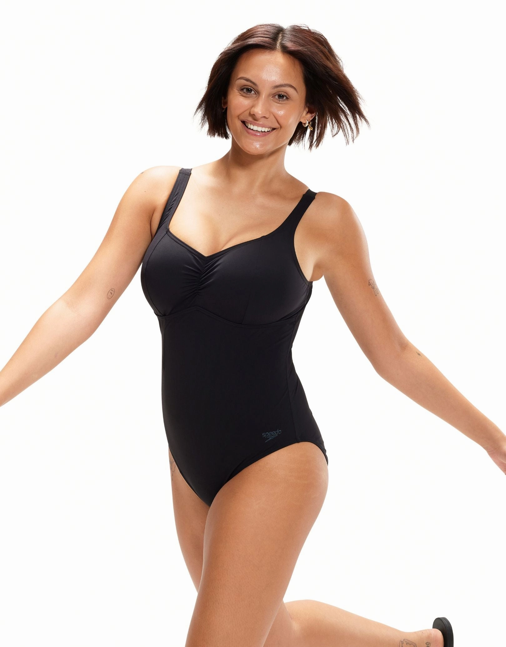 Speedo Shaping AquaNite Swimsuit - Black speedo mens swimwear, speedo training swimsuits