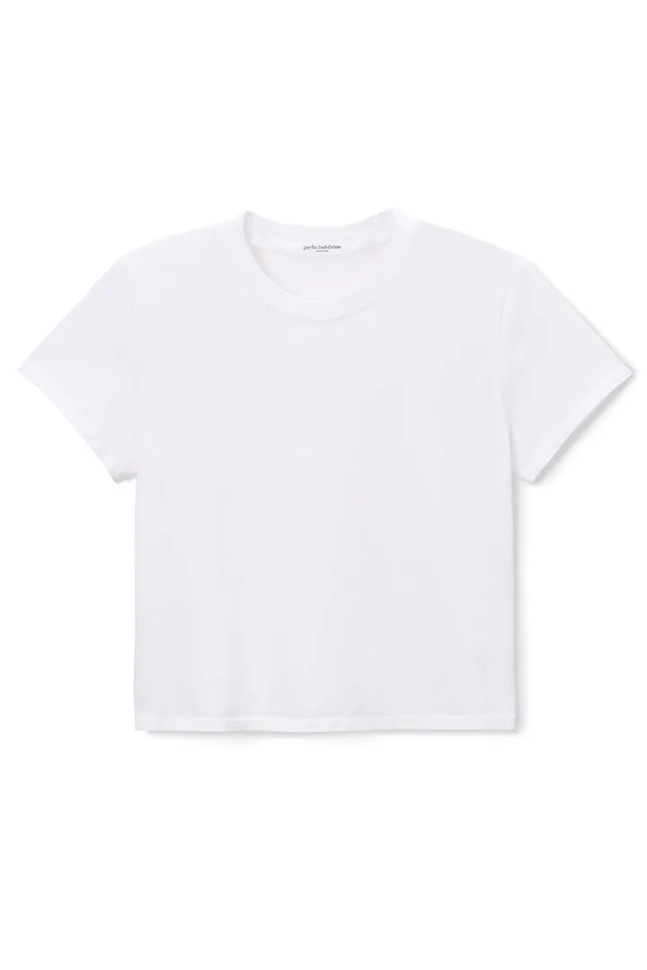 Springsteen Baby Tee in White