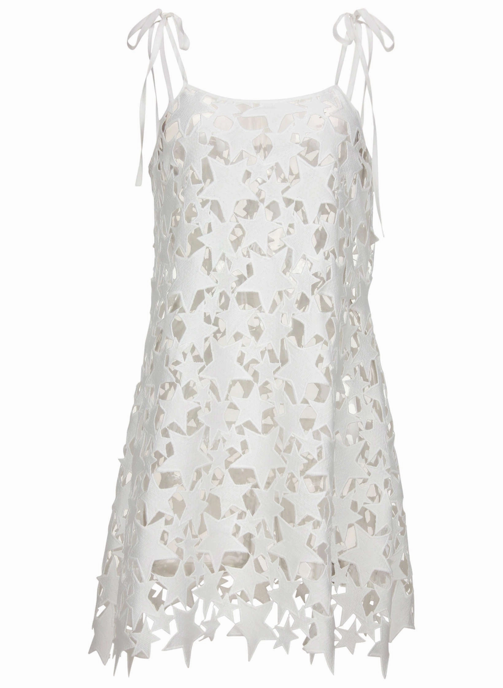 Star Lace Cover-Up Dress - White