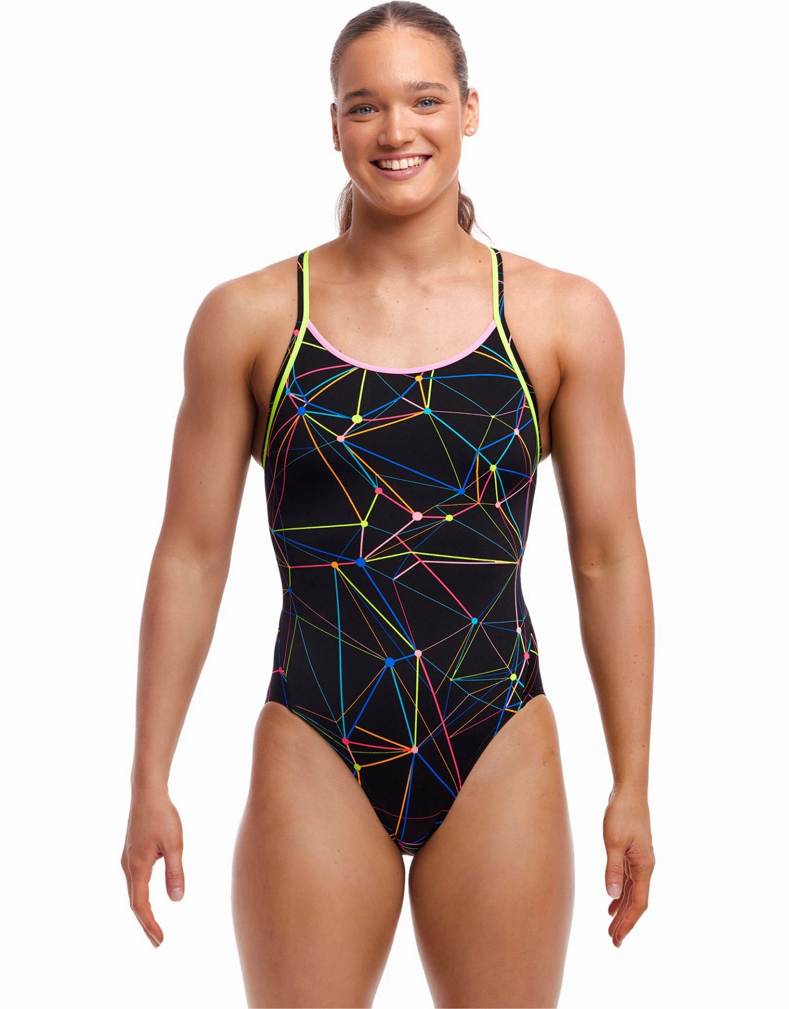 Star Sign Diamond Back Swimsuit - Black funkita womens swimsuits, funkita colorful swimwear