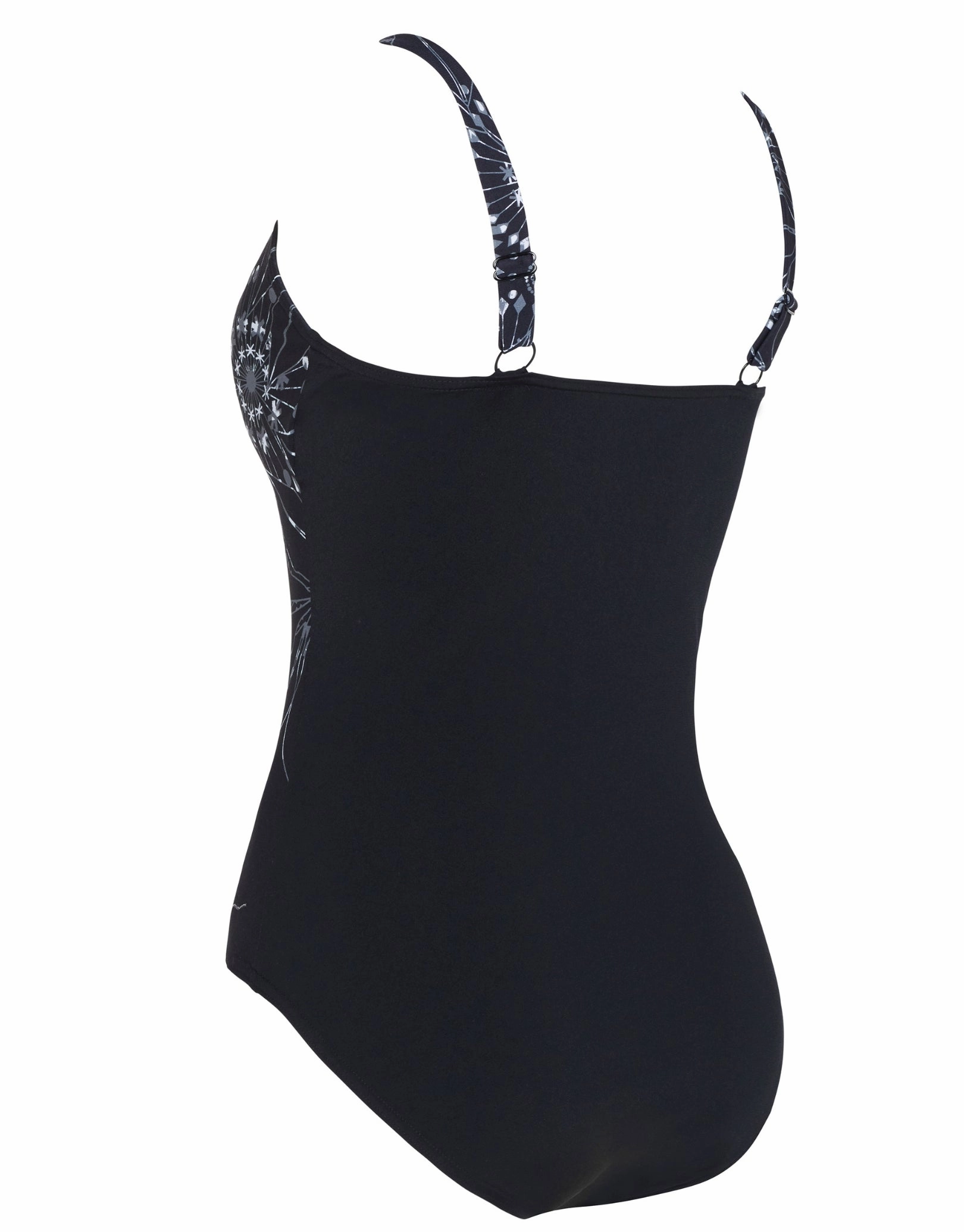 Stellar Adjustable Classicback Swimsuit - Black/White